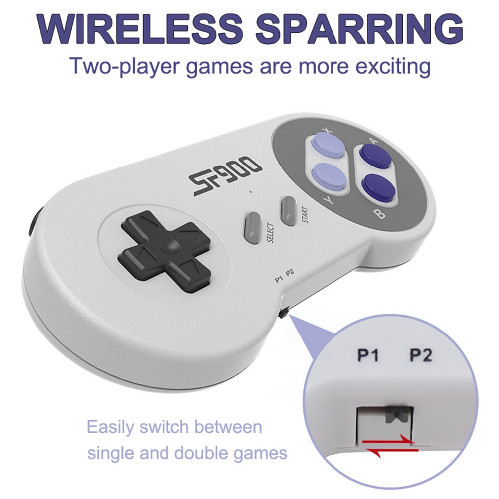 SF900 Retro Game Console 2.4G Wireless Receiver For SNES - entert-cessories