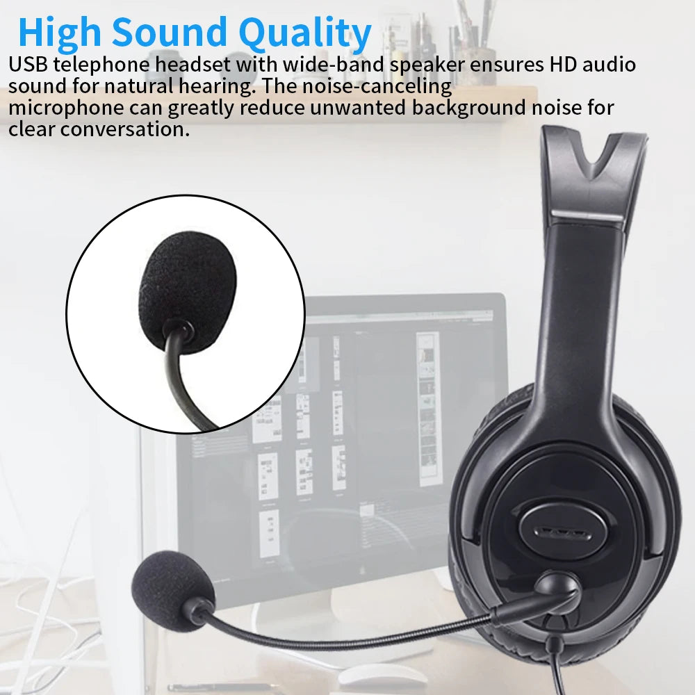 Wired Headphones With Microphone For PC/XBOX/PS Gaming