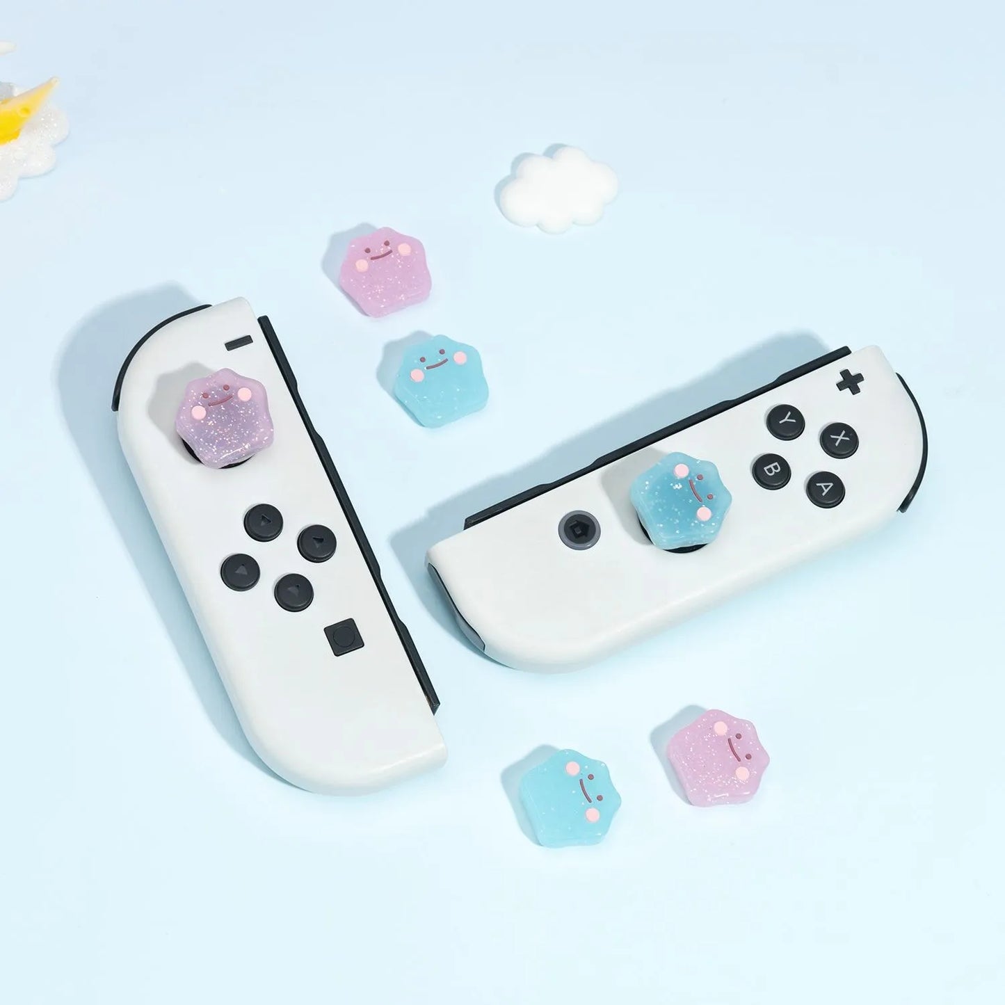 New Soft Silicone Thumb Stick Caps For Switch Oled Accessories