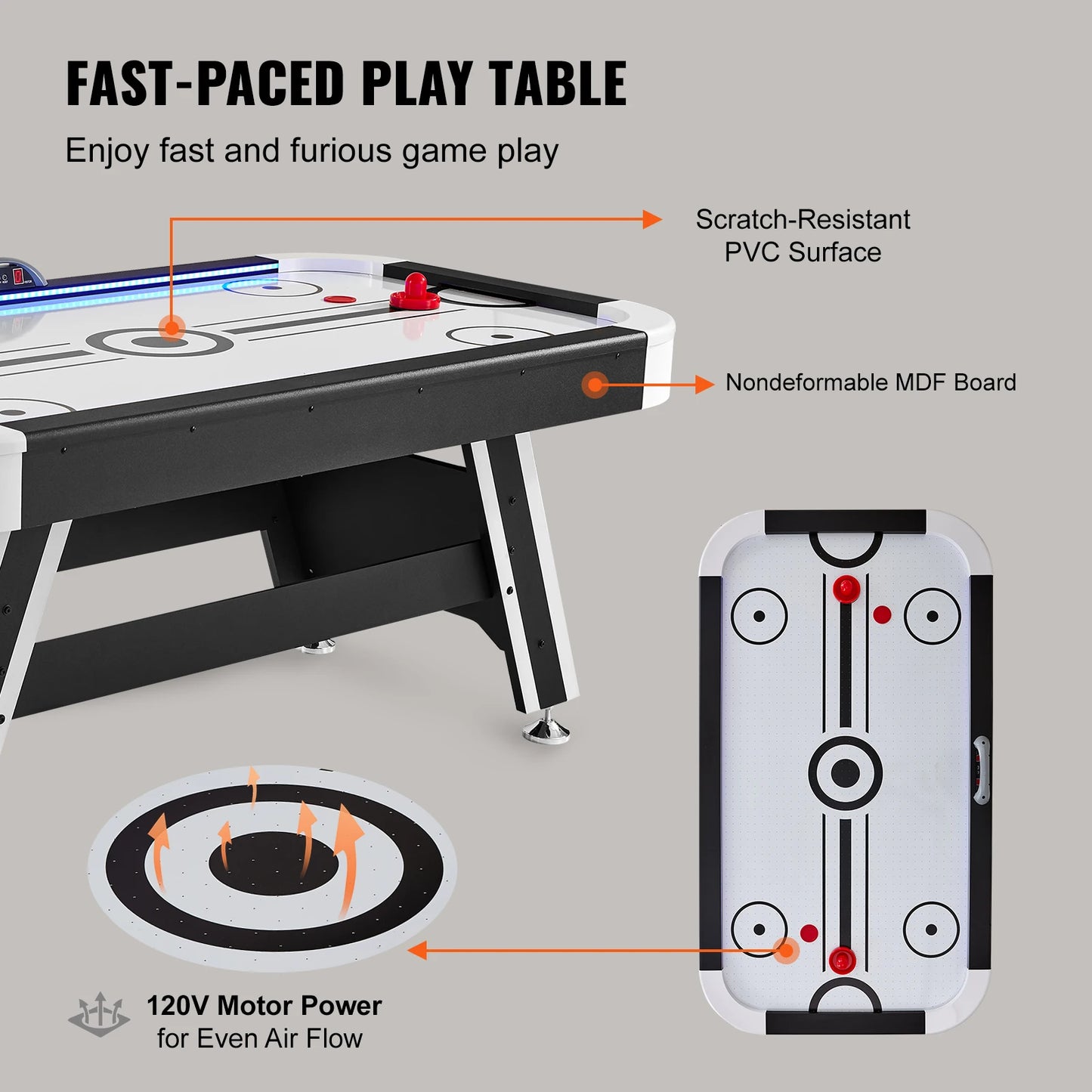 Air Hockey Game Table for Kids and Adults