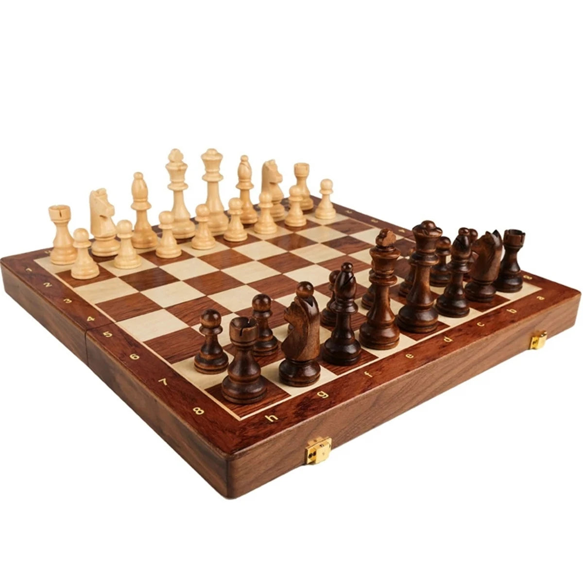 Solid Wood Pieces High-grade Chess Board Set