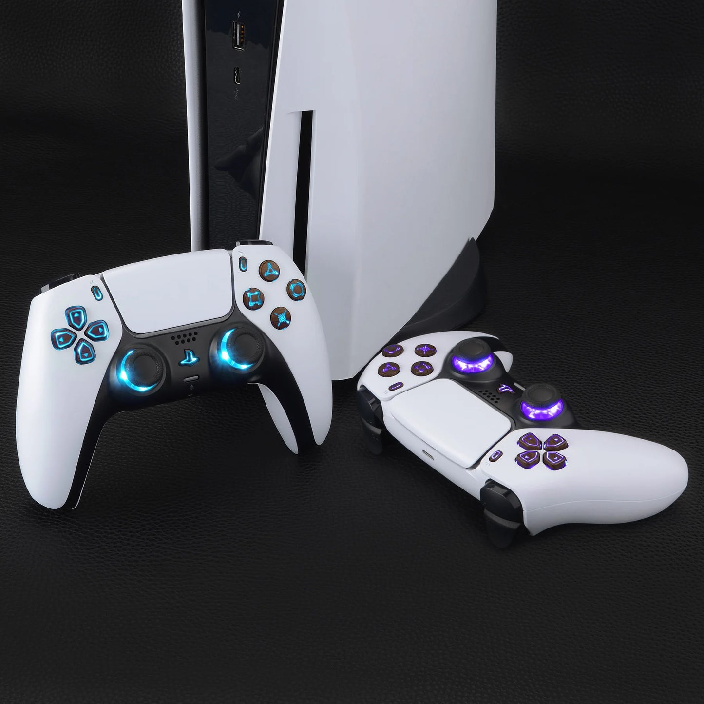 Multi-Color Illuminated D-pad/Buttons/Thumbstick LED Kit for PS5 Controller