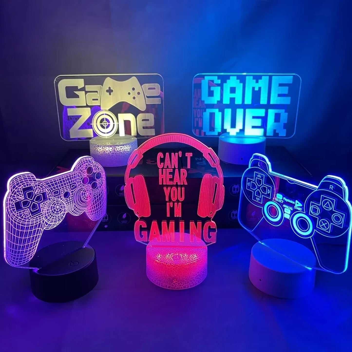 New USB RGB 3D LED Gaming Room Setup Night Lamp