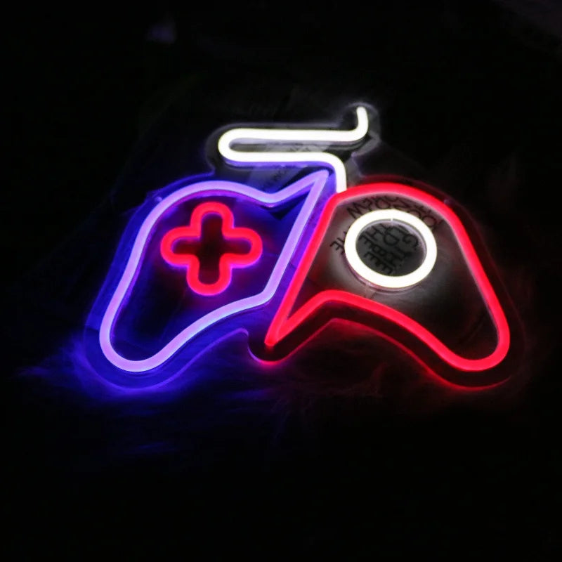 Gaming Controller Neon LED Wall Lamp for Game Room