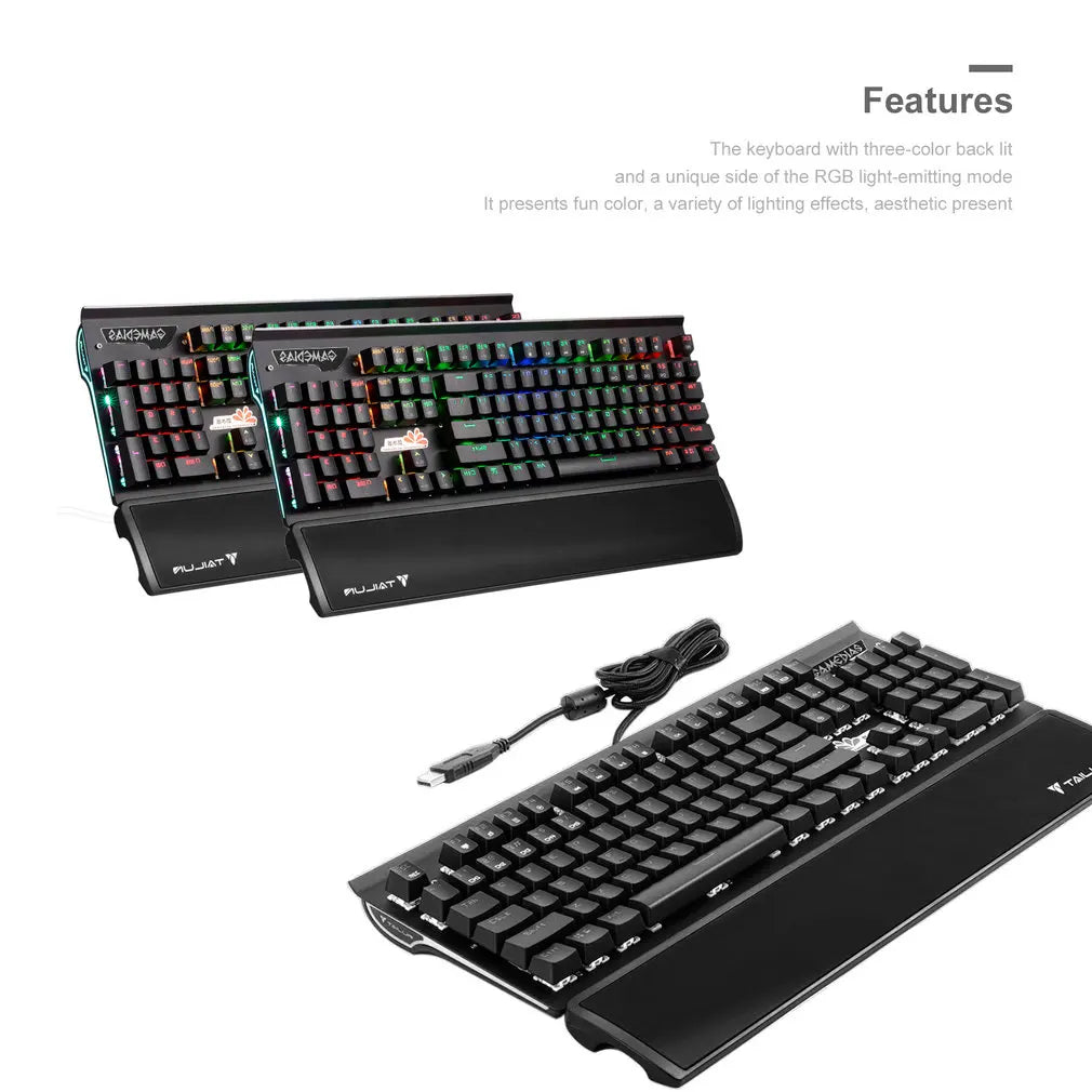 Waterproof Wired Gaming Keyboard for Laptop/Desktops/PC