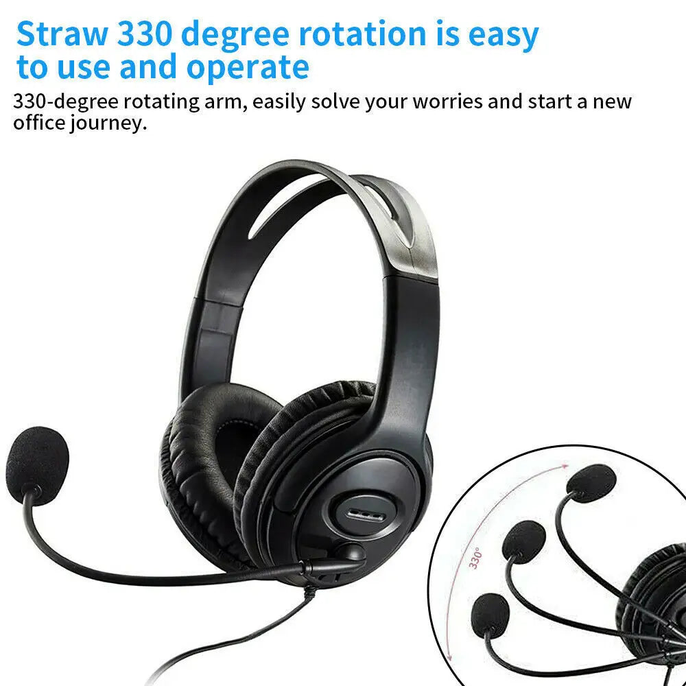 USB Wired Gaming Noise Cancelling Headsets with Mic