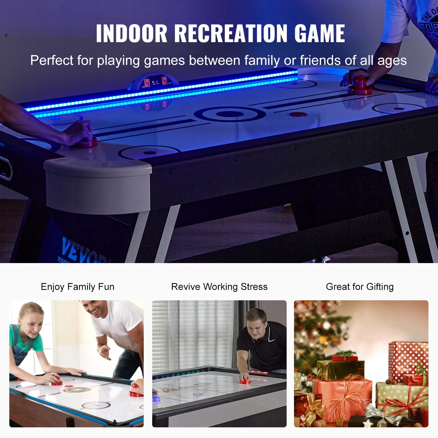 Air Hockey Game Table for Kids and Adults