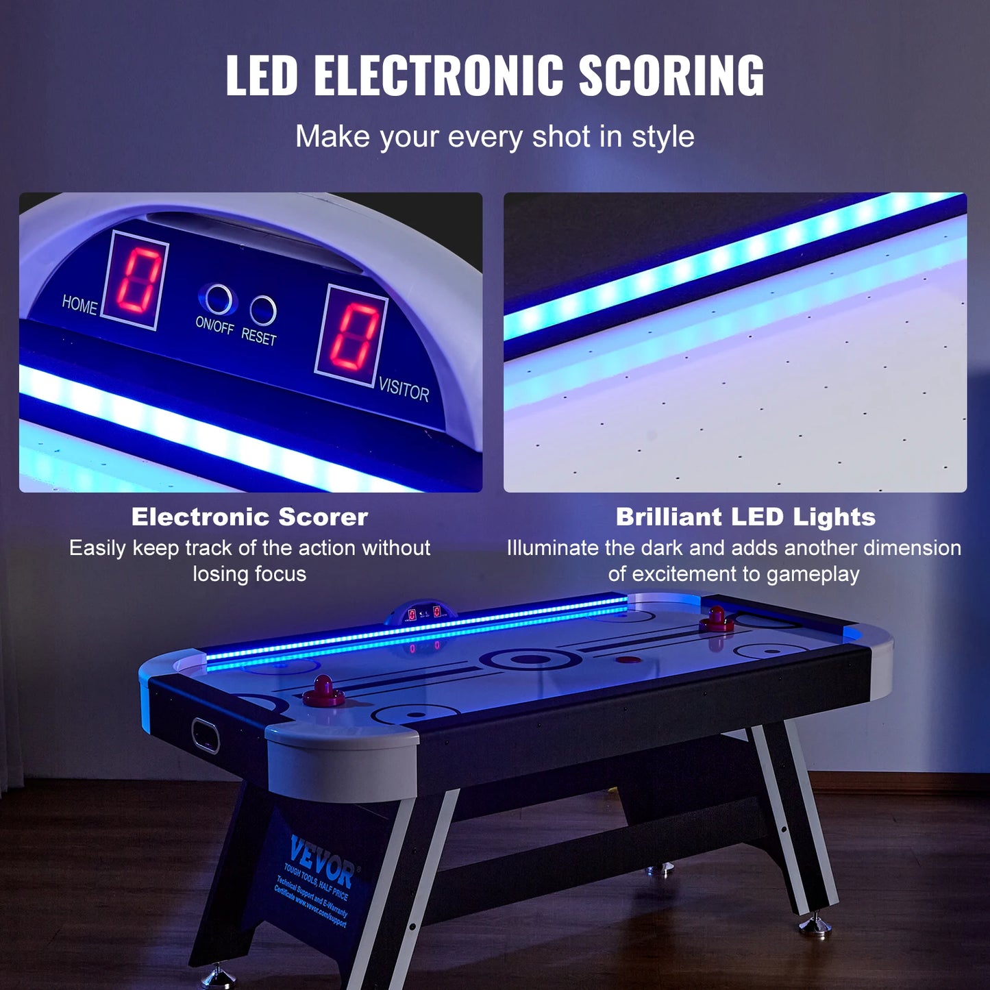 Air Hockey Game Table for Kids and Adults