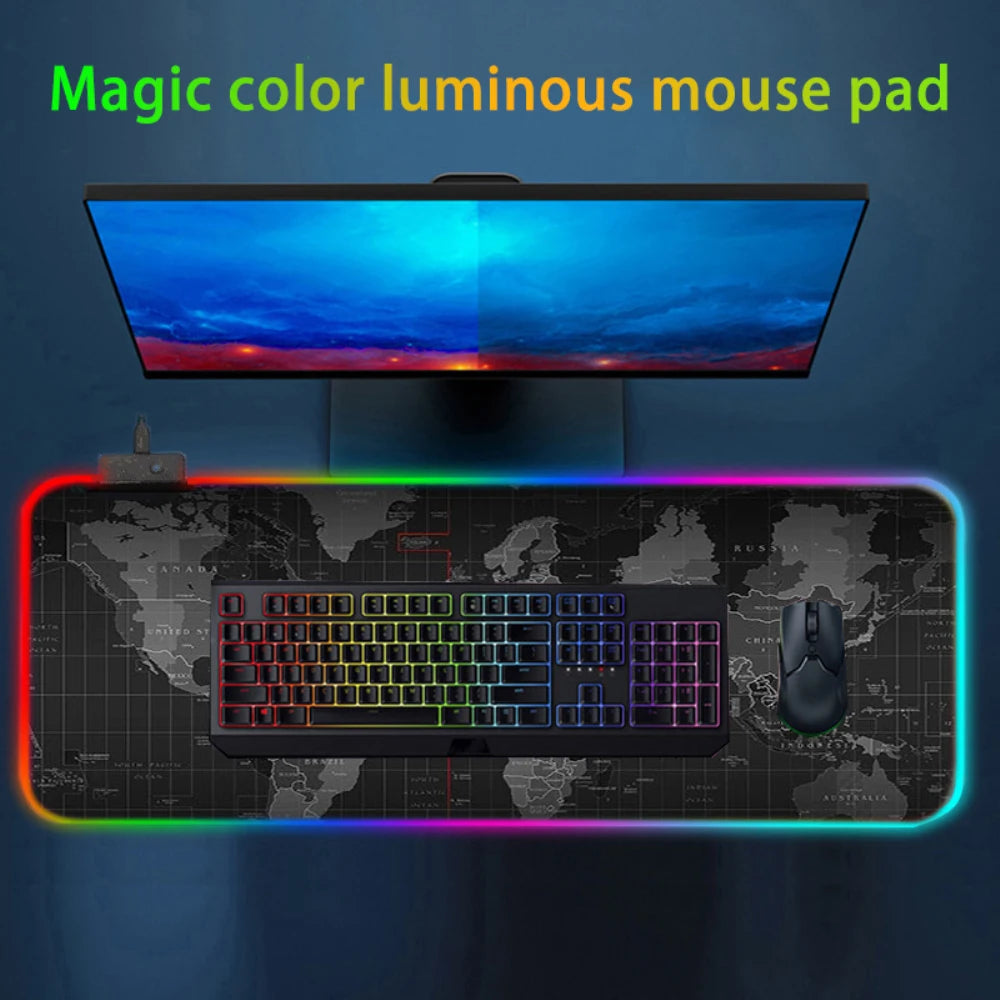 Large Non-slip Gaming Mouse Pad RGB LED Desk Mat