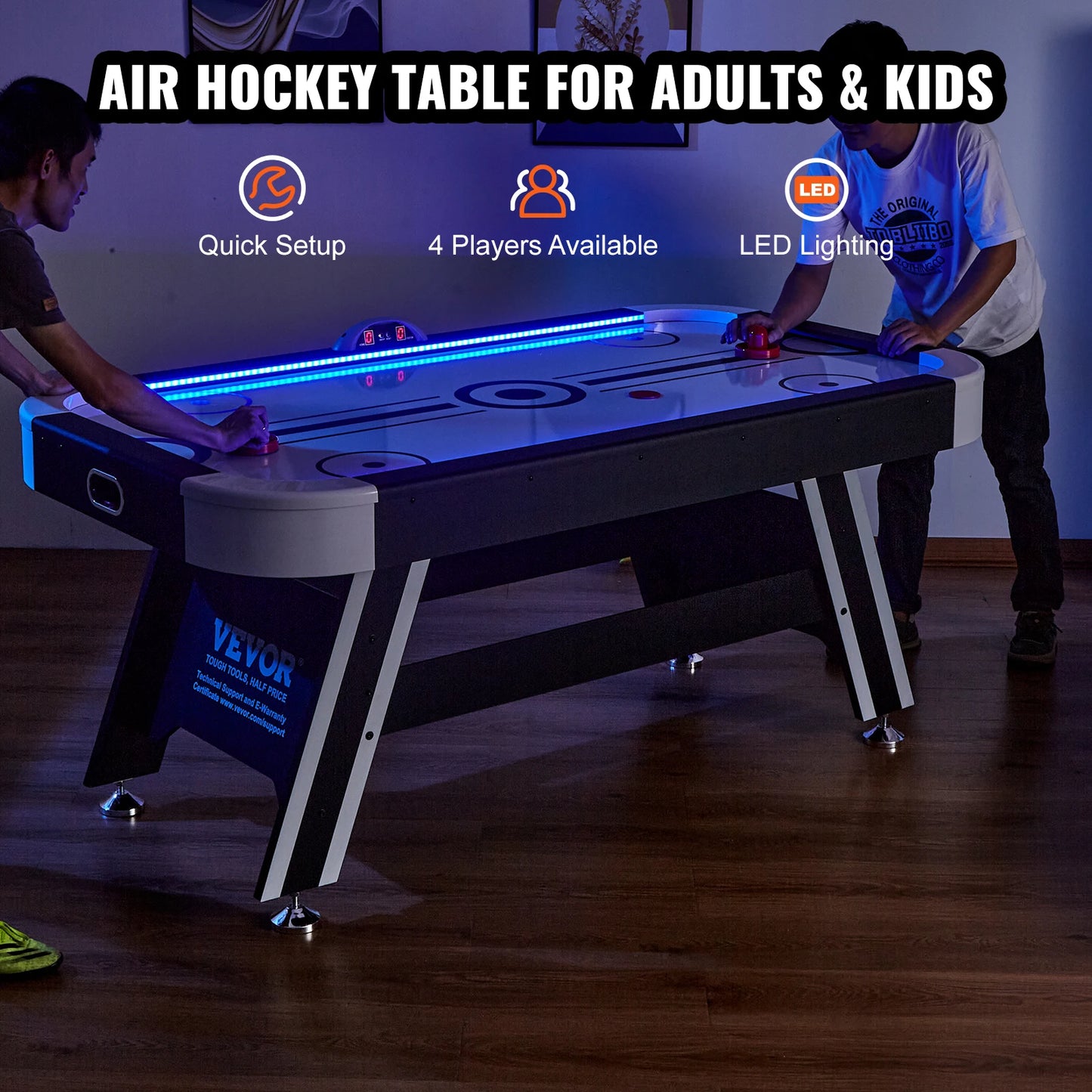 Air Hockey Game Table for Kids and Adults