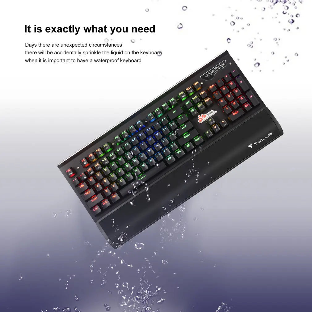 Waterproof Wired Gaming Keyboard for Laptop/Desktops/PC